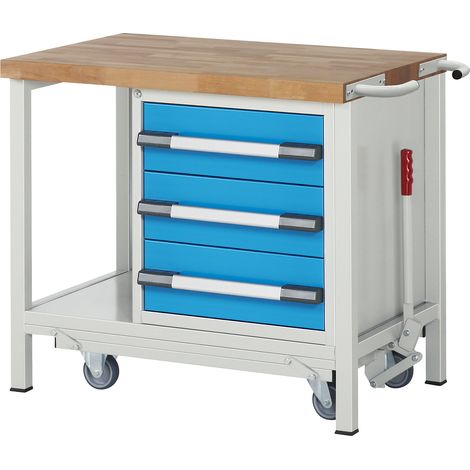eurokraft pro, Établi mobile à châssis escamotable, sur (1/2)