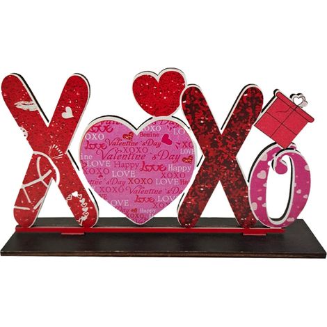 Support En Bois Pour Décoration De Table - Panneau Signalétique Be Mine Avec Gnomes - Décor De Saint-Valentin Pour Étagère Ou Cheminée - 1 Pièce (1/3)