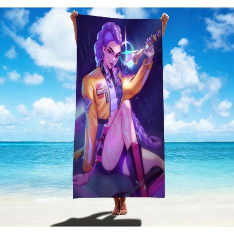 Filiyano-Serviette de plage absorbante en microfibre, collection K-POP Demon Hunter Girls, séchage rapide, AL250908414 AL250908414 AL250908414 75 x