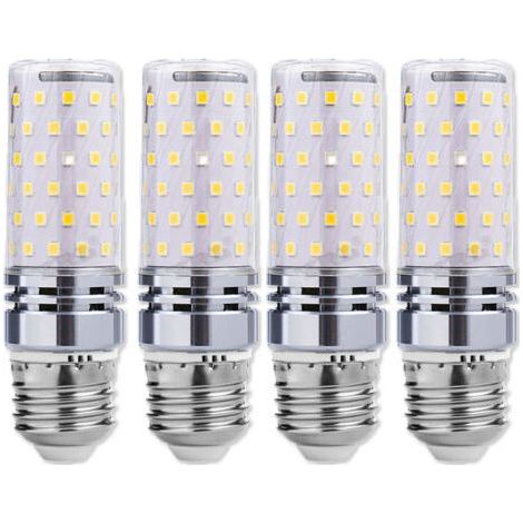 Lot de 4 ampoule E27, ,ampoule led 1340LM, 16W ampoule LED Intérieur Équivalent 150W Lampe Halogène,Non-dimmable, Convient pour le Bureau, l'utilisation à la maison,Gros culot à vis E27 Maïs LED(6000 (1/5)