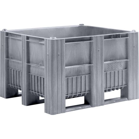 FRANKEL kaiserkraft, Caisse-palette, capacité 670 l, gris
