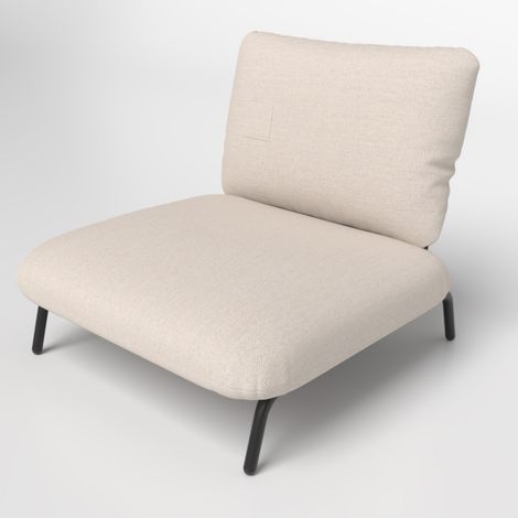 COSTWAY Oversized Accent Chair Comfy Living Room Chairs-Beige (1/5)