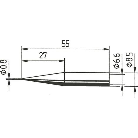 Ersa 842 SD punta para soldador forma lápiz 0,8 mm