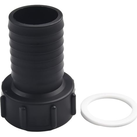 Connecteur adaptateur de réservoir IBC avec filetage grossier 12 34 1 2 pour tuyaux d'eau et applications de vidange de sac fourre-tout IBC (50 mm) (1/4)