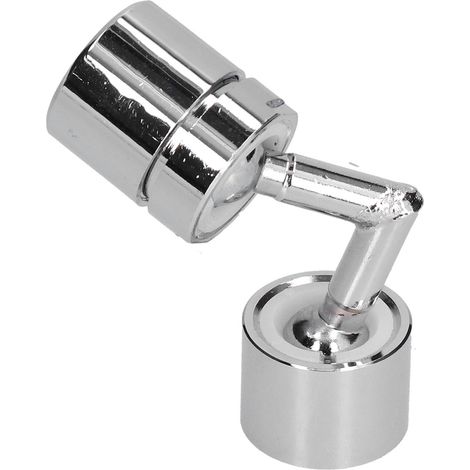 Tête de douchette universelle rotative 720° avec filtre, filetage femelle 22mm argenté pour cuisine maison et restaurant