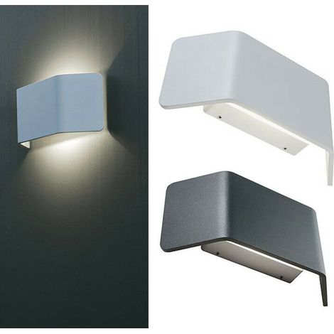Applique Lampada Esterno Plafoniera Led Parete Illuminazione 9W 4000k Flap Sovil - Colore: Grigio (1/5)