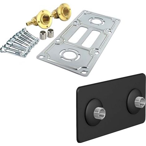 Kit Robifix + cache noir (Douche/Bain Douche) 150mm PER Ø16 - Femelle 1/2" (15/21) à sertir - Watts (1/4)