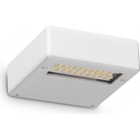 Ideal Lux Applique moderna TAB 1 luce LED integrato bianco alluminio