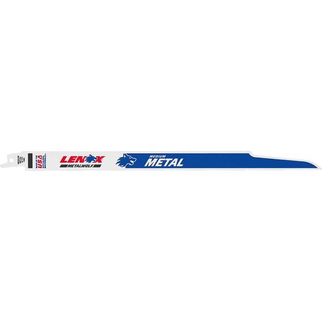 Lames de scie sabre Lenox METALWOLF™ WAVE EDGE™, longueur 203 mm, 18 TPI, UE 5 pièces