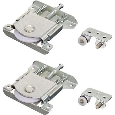 Poulie coulissante pour porte de placard, roulettes pour meubles, roulettes pour vitrines, remplacement pour porte à enroulement, charge maximale de 30 kg (1/4)