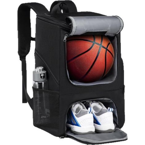 Sac à dos de sport unisexe pour basketball et football, avec compartiment chaussures entraînement. (1/5)