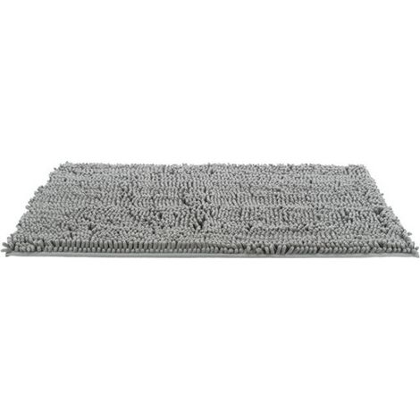 Tapis absorbant anti-saletés - TRIXIE - 80 x 60 cm - Imperméable - Gris - Pour chien