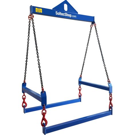 Palonnier pour IBC conteneur 2000 kg – Étrier levage acier S355JR certifié C (1/4)