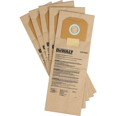 Dewalt DWV9401-XJ bolsas para aspiradora beige 35 litros