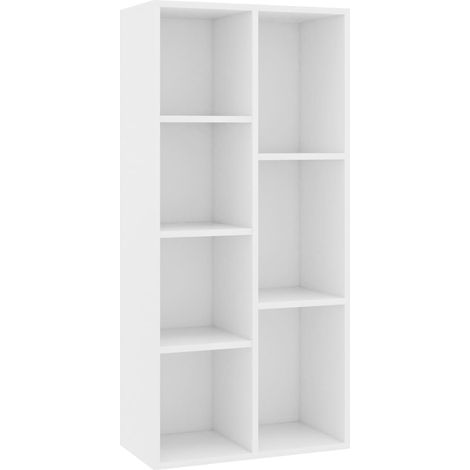 Maison Exclusive - Bücherregal Weiß 50×25×106 cm Holzwerkstoff