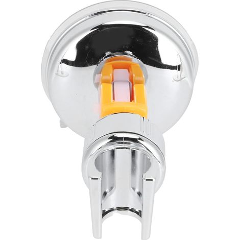 Support de pommeau de douche à ventouse réglable, en ABS, 11 x 7 cm, fixation murale amovible sans outil pour salle de bain, carrelage, verre, miroir, douchette. (1/5)