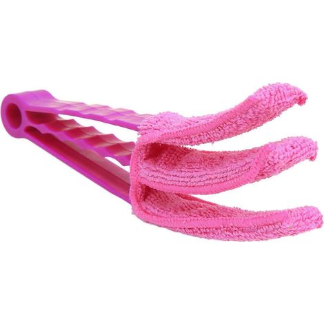 Chiffon de nettoyage multi-usages en microfibre pour les grilles d'aération de voiture, convient également aux fenêtres, stores, volets et ventilateurs.