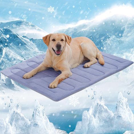Colchoneta para cama de perro con sistema de refrigeración automática y tecnología de refrigeración por arco, lavable, para perros pequeños y medianos y perreras (M) (1/3)