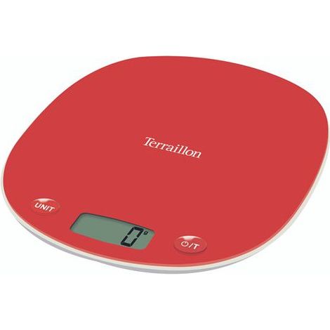 Balance de cuisine Terraillon Macaron+ Re-cycle 15246 Rouge Coquelicot