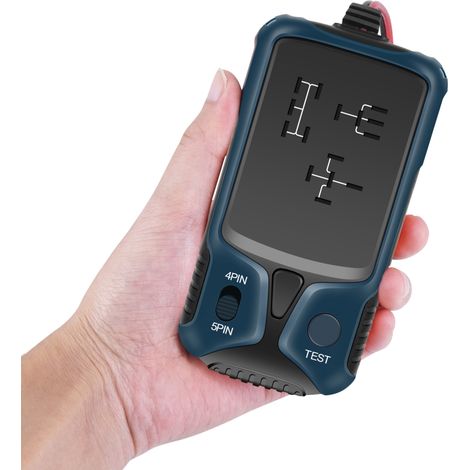 Testeur de relais 12V pour voiture, vérificateur de batterie automobile avec indicateur LED, outil de diagnostic électronique de relais et de batterie de véhicule (1/5)
