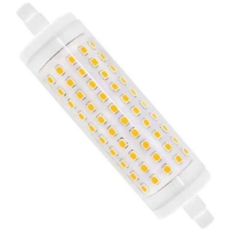 Ampoule R7S LED 118mm15W DimmableBlanc chaud 3000K, Équivalent à Lampe Crayon Halogène J118 R7S 150W-200W, AC 220V, R7S LED Céramique pour Studio/Salon, [Classe énergétique A] (1/5)