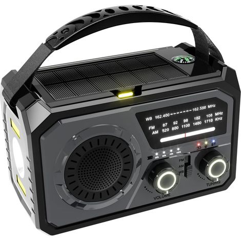 Radio FM avec manivelle, Chargeur de téléphone Portable sans Fil (1/5)