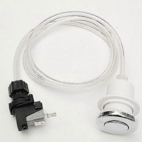 Interrupteur à bouton-poussoir marche/arrêt 16a pour kit de tuyauterie de spa/baignoire Air Bu (1/5)