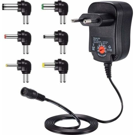 12W Adaptateur Alimentation Universelle 3V 4,5V 5V 6V 7,5V 9V et 12V, Chargeur Secteur Transformateur DC 220V pour VTech Kidimagic Starlight Kidi LightShow Party Sorio 1 2 3S 3 MobiGo Genius (1/4)