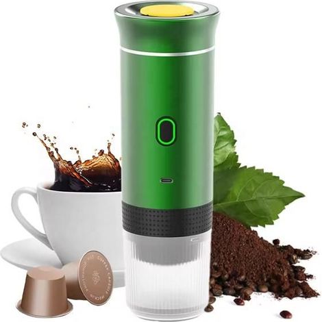 Machine à Cafe Portable - Cafetière à Expresso Chauffage Électrique de Voyage - pour 12V Voiture et le Camping a16 (1/4)
