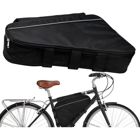 Borsa per bicicletta, borsa porta attrezzi da telaio, borsa portaoggetti impermeabile per mountain bike, borsa portaoggetti leggera per ciclismo, può contenere cellulare, portafoglio, attrezzi, ecc. (1/5)