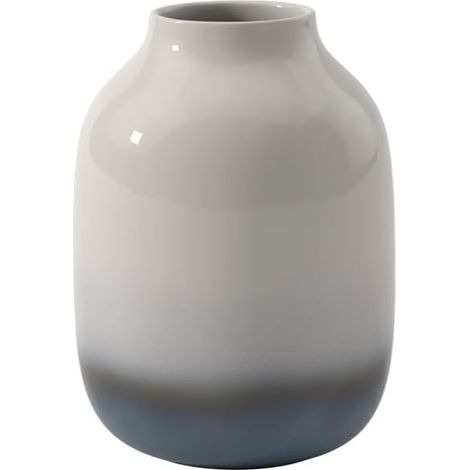 Grand Vase Haut, Bleu et Blanc, en grès (1/5)