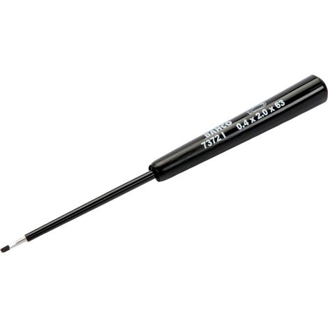 Bahco Präzisions-Schraubendreher für Schlitzschrauben mit Kunststoffgriff, 0,5 mm x 3 mm x 80 mm (1/3)