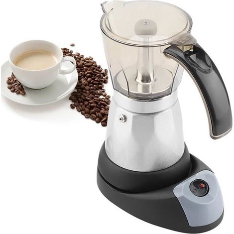Cafetière Italienne inox 6 tasses 300ml Argenté-FOE (1/3)