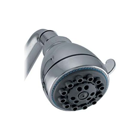 SOFFIONE DOCCIA + SNODO 3 GETTI - ABS CROMATO 1/2F MM 70- 2 pezzi