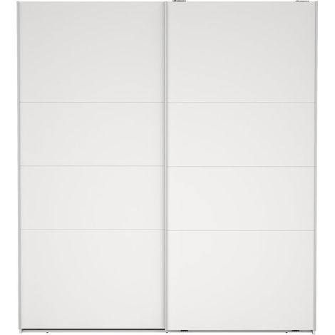 Catania Kleiderschrank 201x179x67cm, 2 Schiebetüren weiß. (1/5)