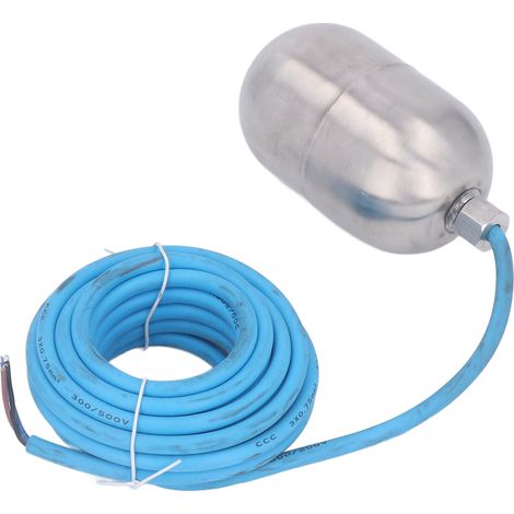 Vanne à flotteur équilibrée en acier inoxydable pour la régulation du niveau d'eau, 250 à 380 V, avec câble de 5 m (1/5)