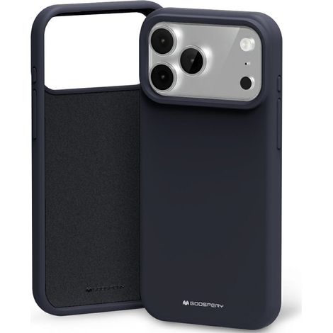 Coque en silicone Mercury pour iPhone 17 Pro Max bleu marine