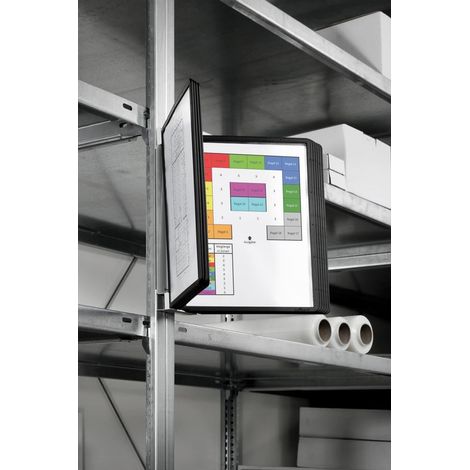 DURABLE Sichttafelsystem magnetischer Wandhalter 10 Sichttafeln A4. (1/4)