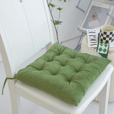 coussin En Velours De Cristal Pais (vert), Coussin De Chaise De Bureau, Coussin De Sige D'tudiant Rglable (1/5)