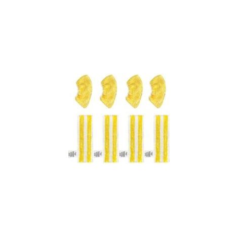 Lot de 8 pièces de rechange compatibles avec les nettoyeurs vapeur Kärcher SC2, SC3, SC4 et SC5. Contient 4 nettoyeurs et 4 housses de nettoyage. (1/4)