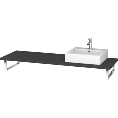 Consolle Duravit L-CUBE 800x550x30mm grafite opaca