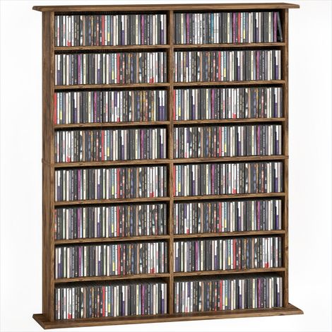 Meuble de rangement de bureau Rangement mural en bois 720 CD DVD (1/5)