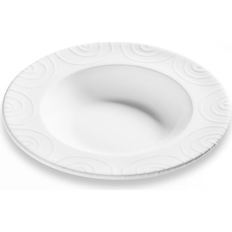 Gmundner Keramik Weißgeflammt Assiette à soupe Gourmet (Ø 24cm) (1/2)