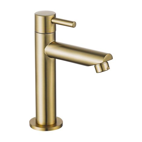 FugaFlow Eccelente Sobrado Robinet lave-mains - 14.4cm - eau froide - Laiton brossé PVD (1/5)