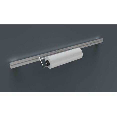 Etagère dérouleur pour crédence - Profondeur : 127 mm - Décor : Noir - Largeur : 280 mm - Matériau : Aluminium -