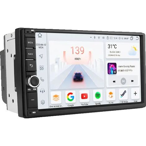 Radio para coche, tamaño de pantalla, reproductor de vídeo multimedia, compatible con navegación GPS universal para coche, S4 AHDC2 (1/2)