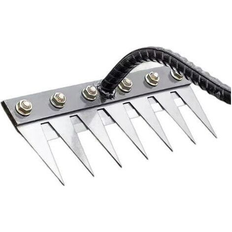 Tondeuse à gazon désherbage sol meuble 7 griffes métal multi-usages herbe durcie jardinage cadeaux désherbeur durabilité facile à utiliser jardinage semis parterre de fleurs outils agricoles (1/5)