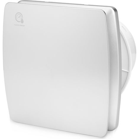 Randaco Ventilador de 100 mm, extractor de aire con válvula antirretorno, 95 m3/h, diseño moderno y aspecto estético para cuarto de baño, cocina, despacho, aseo, silencioso, garantía