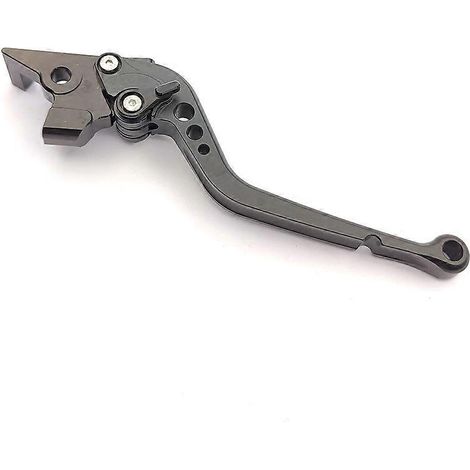 Accessoires pour motos Gucci V7 Classic : poignée de klaxon de frein réglable en alliage d'aluminium, biellette de direction (1 pièce longue, entièrement noire). (1/5)