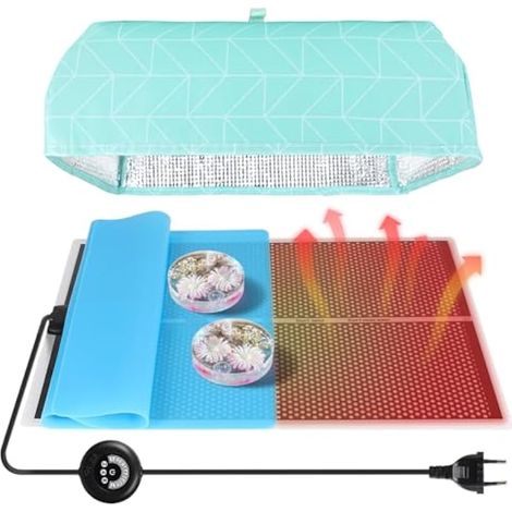 Tapis Chauffant en Résine 28 × 42 cm avec Minuterie 20W (1/5)